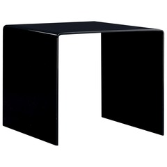 Table basse Noir 50 x 50 x 45 cm Verre trempÃ©