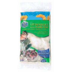 Lit douillet pour hamster couleur blanc - 25 gr