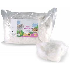 Ouate blanche pour lit hamster rongeurs -  100 gr