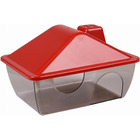 Maisonnette pour hamsters rouge - 15 x 11 x 9,5 cm