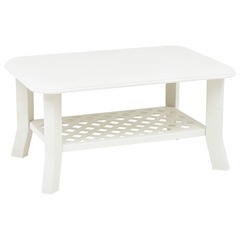 vidaXL Table basse Blanc 90 x 60 x 46 cm