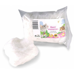 Ouate blanche pour lit hamster 25 g