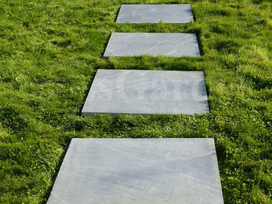 Dalle sciée pas japonais 80x80 pack 18 pièces