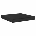 Coussin de plancher de palette 60x61,5x6 cm noir tissu