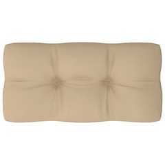 Coussin de canapé palette beige 80x40x10 cm
