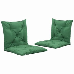 Coussins de chaise pivotante 2 pcs vert 50 cm