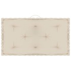Coussin de plancher de palette beige 73x40x7 cm coton