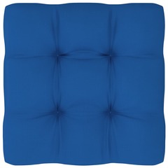 Vidaxl coussin de canapé palette bleu royal 50x50x10 cm