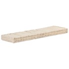 Coussin de plancher de palette coton 120x40x7 cm beige