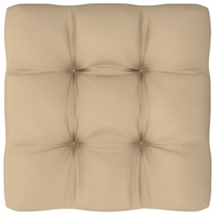 Vidaxl coussin de canapé palette beige 80x80x10 cm
