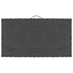 Coussin de plancher de palette anthracite 73x40x7 cm coton
