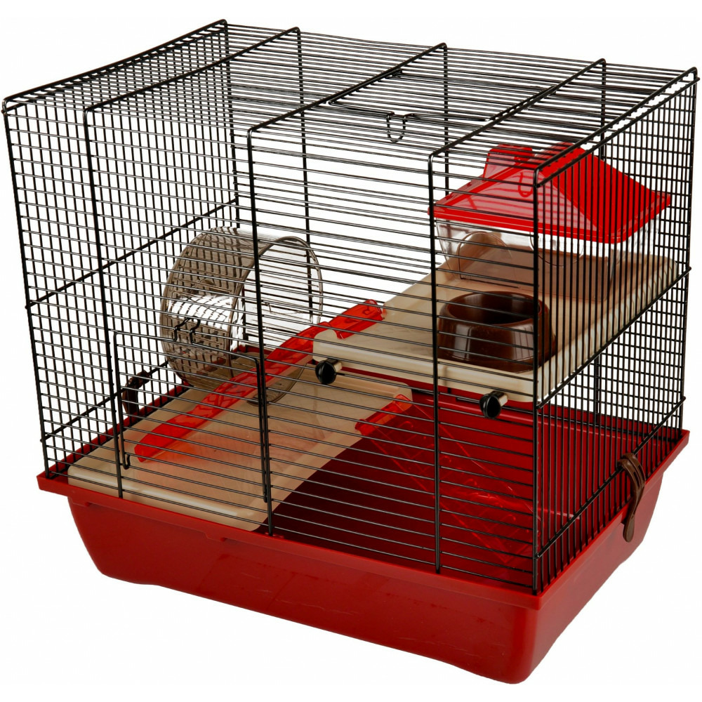 animallparadise Cage 50 triplex Hamster, 51 x 27 x hauteur 48 cm, vert pour  Hamster