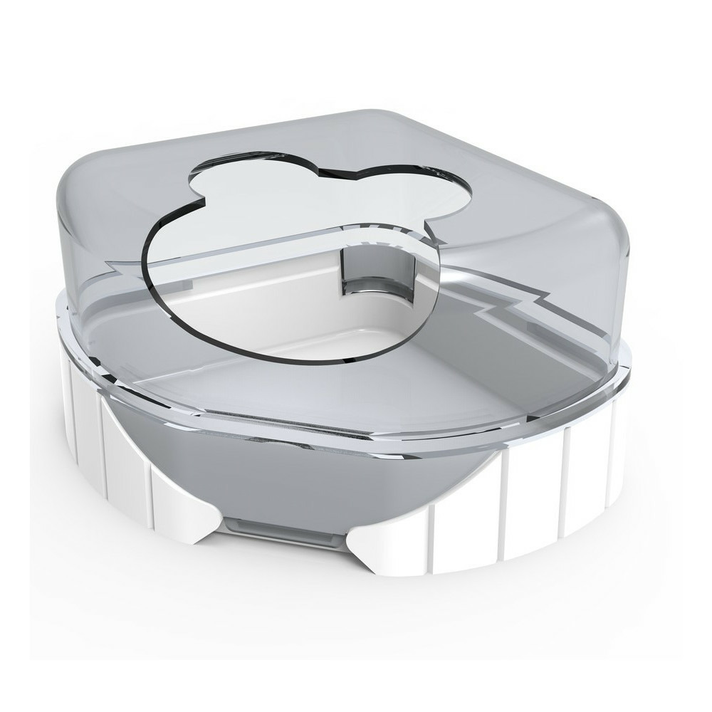 1 maison de toilette pour petits rongeurs rody3 couleur blanche taille 14.