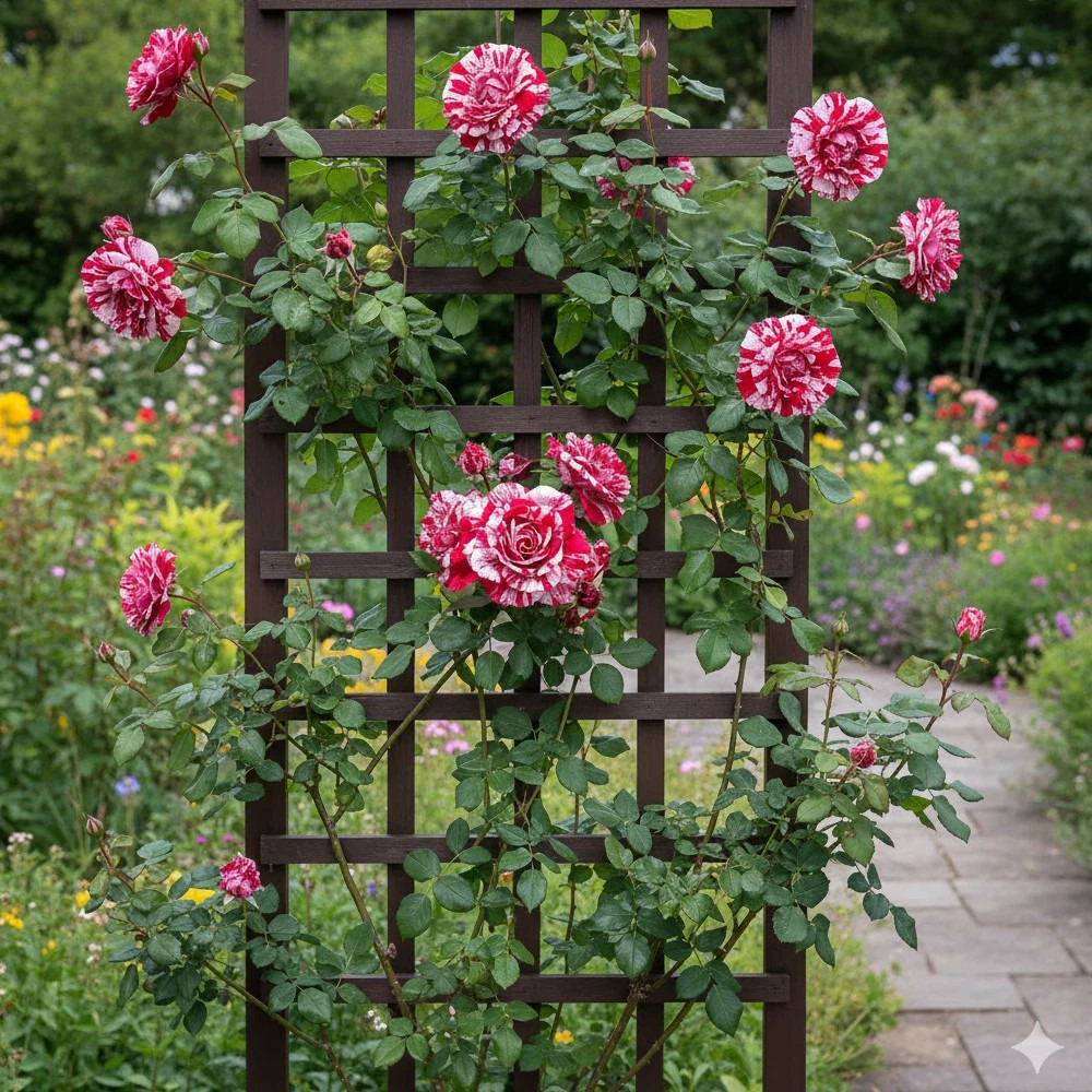 Rosier grimpant pirate® 'croastrali' pot de 3l - 20/40 cm