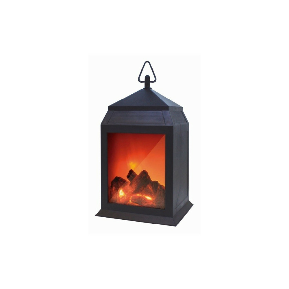 Lanterne style cheminée portable  - noir - adulte