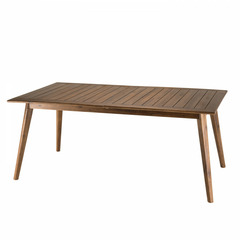 Table de jardin 8/10 personnes - extensible 180/240x100x75 cm en bois acacia