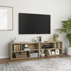 Vidaxl meuble tv chêne sonoma 149x30x52 cm aggloméré