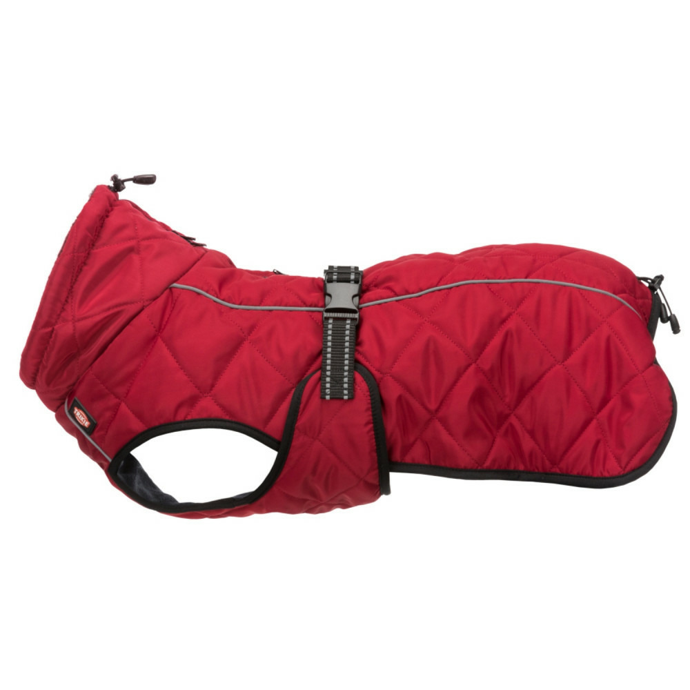 Manteau minot taille m encolure max 45 cm. Couleur rouge. Pour chien.