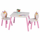 Table avec 2 chaises sweet licorne pour enfant