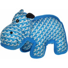 Jouet strong stuff hippopotame bleu 24 cm. Pour chien.