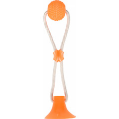 Jouet avec ventouse et balle gamme zuki, couleur orange