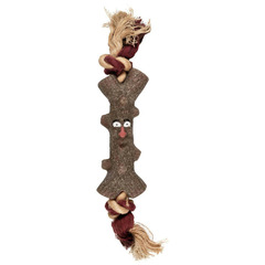 Jouet woody branche petit homme avec corde pour chien - 15 cm
