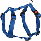 Harnais h ziggi bleu tour de cou 45 -65 cm 20 mm  taille l/xl pour chien.