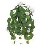 Geranium artificiel en fleurs retombant, en pot, l 50 cm crème - couleur: crème