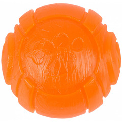 Balle tigo orange ø 6.4 cm. En tpr. Jouet pour chien.