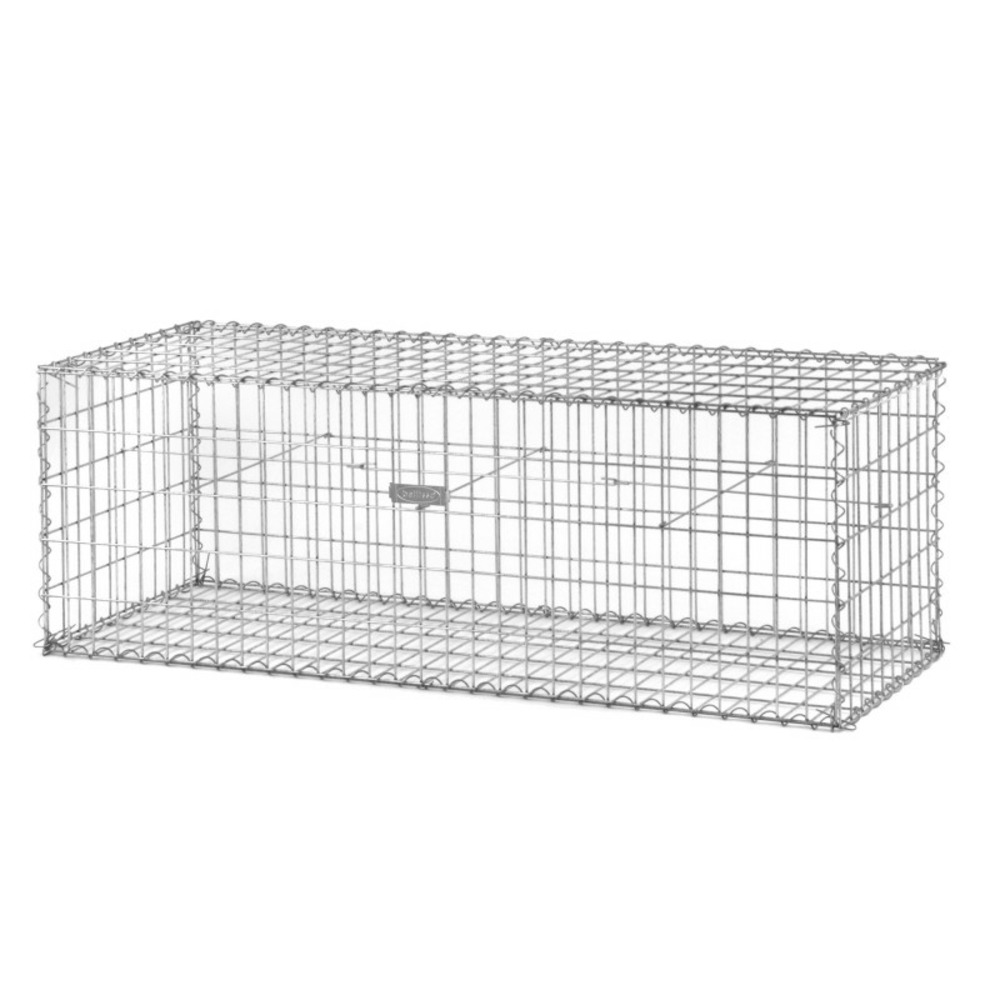 Gabion renforcé fil 4,5 mm à spirales - gris galvanisé 150 x 50 x 50 cm
