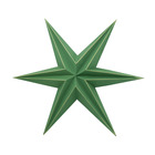 Rana - etoile papier vert or pliable aimanté