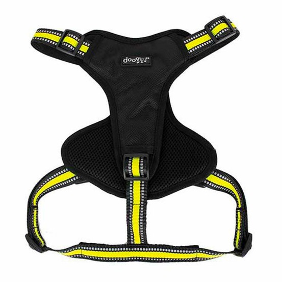 Harnais chien jaune sport doogy t s