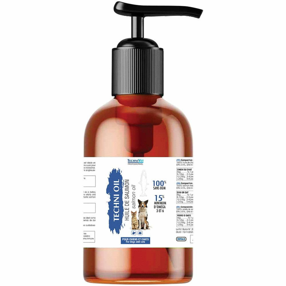 Huile de saumon technivet : 250ml