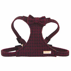 Harnais chien retro classy rouge taille : t3