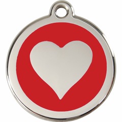 Médaille red dingo coeur rouge : mm