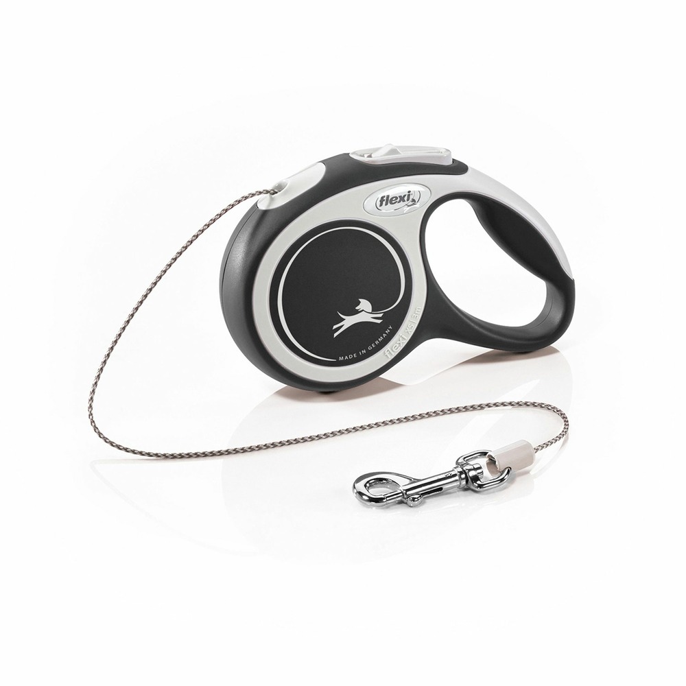 Laisse enrouleur new comfort noir cordon 3m : xs