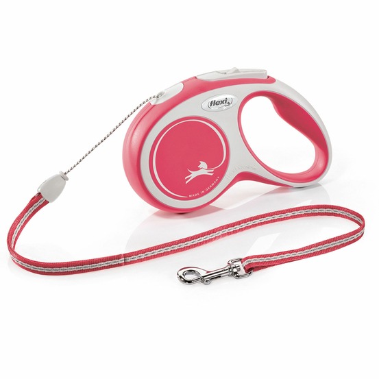 Laisse enrouleur new comfort rouge cordon 5m : s