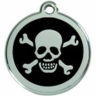 Médaille red dingo tête de mort noire : gm