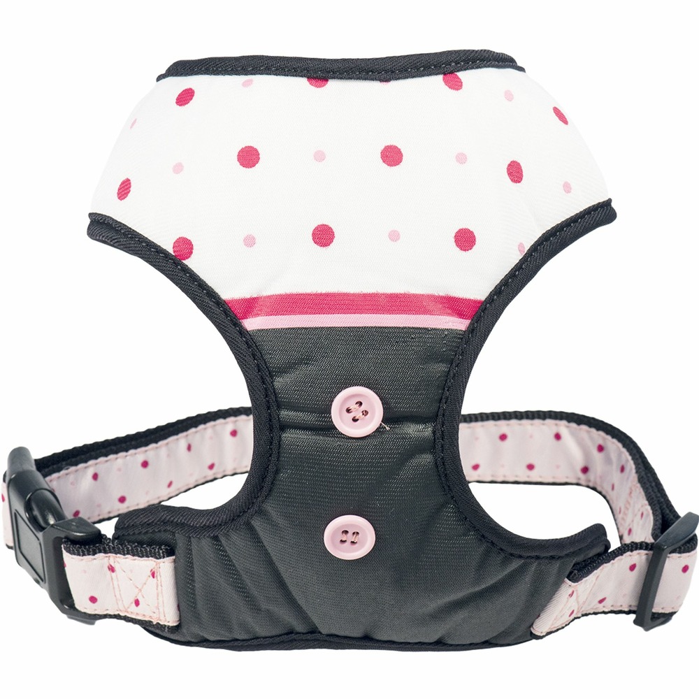 Harnais t-shirt chien relax pois rose taille : m