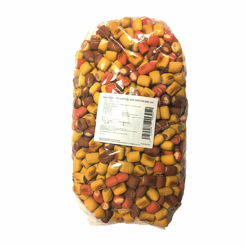 Duo mini biscuits fourrés pour chien bubimex