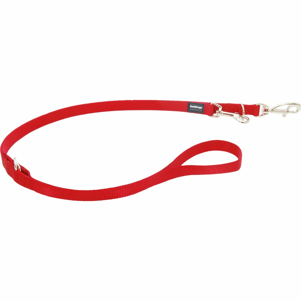 Laisse 3 positions red dingo basic rouge taille : t1