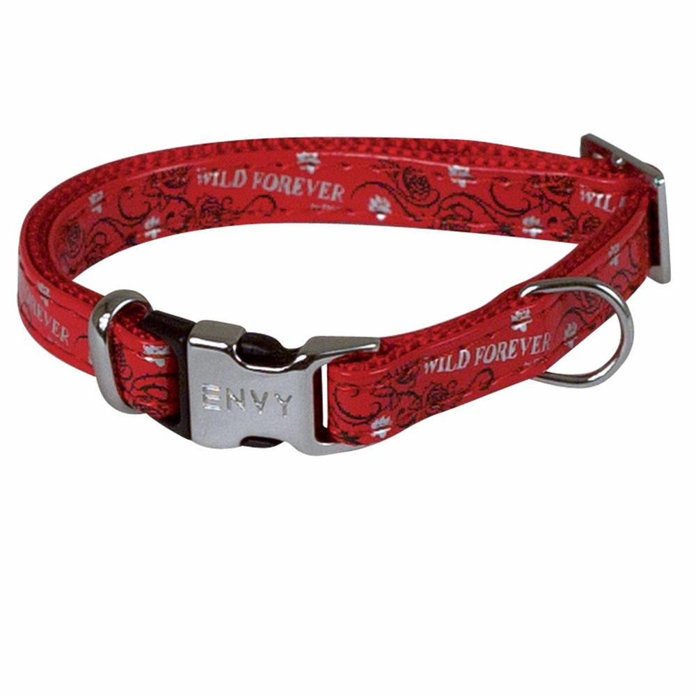 Collier chien réglable envy forever rouge taille : t2