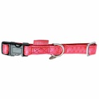 Collier réglable mac leather rouge taille : t3