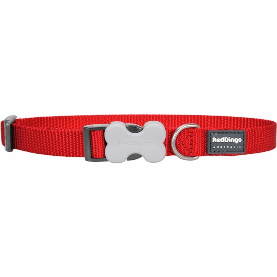 Collier chien réglable red dingo basic rouge taille : t1