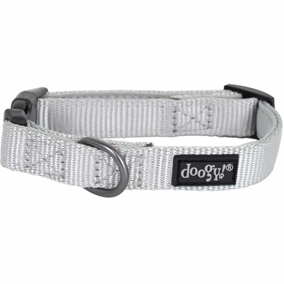 Collier nylon chien classica gris doogy t m