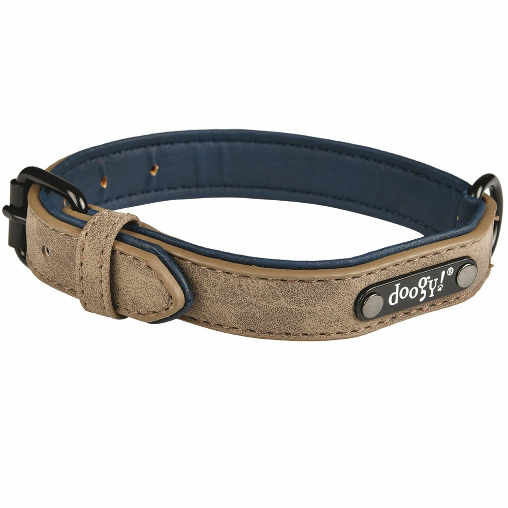 Collier chien simili sweet taupe taille : t70