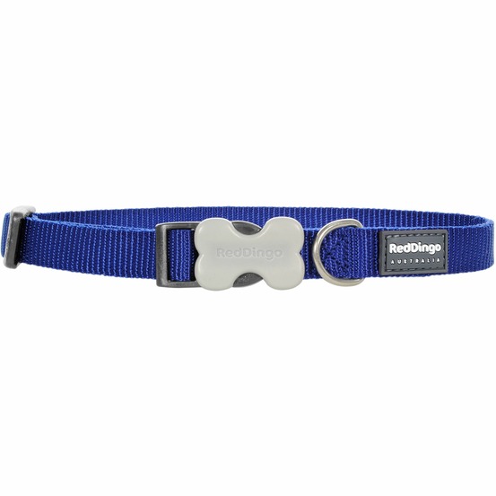 Collier chien réglable red dingo basic bleu taille : t2