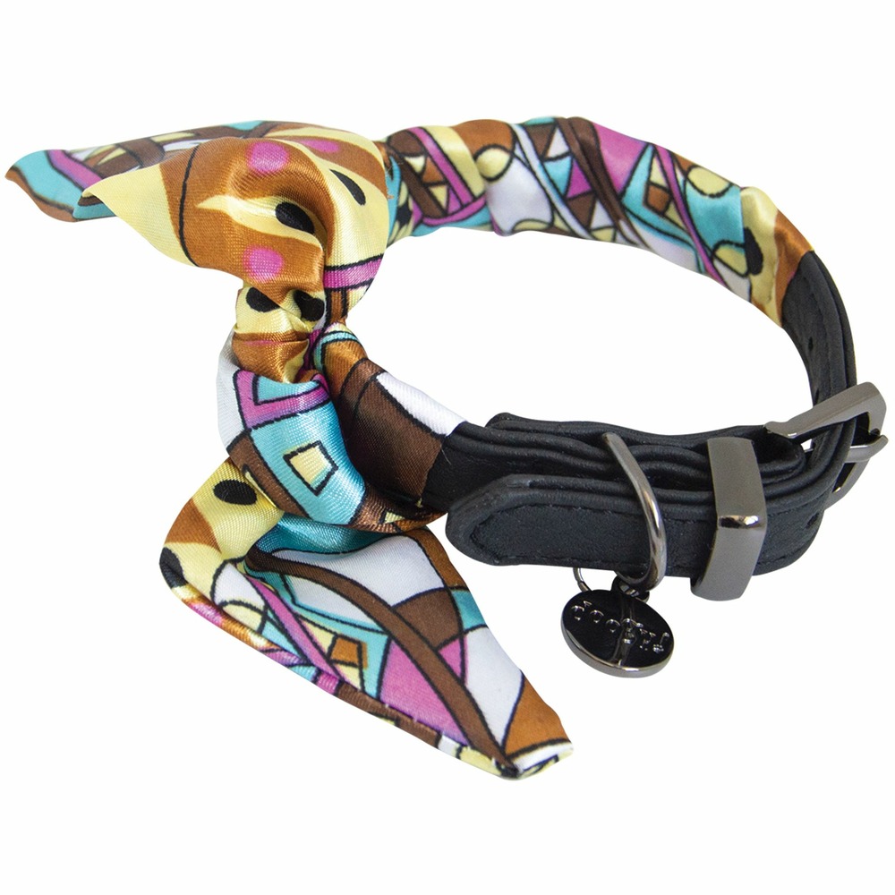 Collier chien doogy noir foulard taille : t40