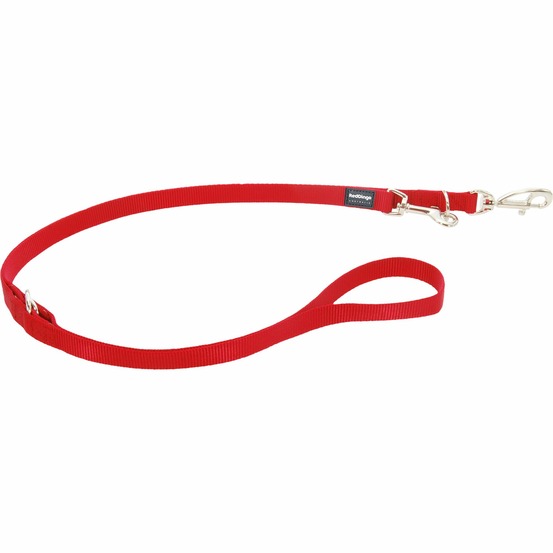 Laisse 3 positions red dingo basic rouge taille : t3