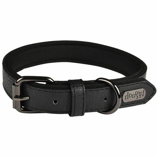 Collier chien simili basics noir taille : t35
